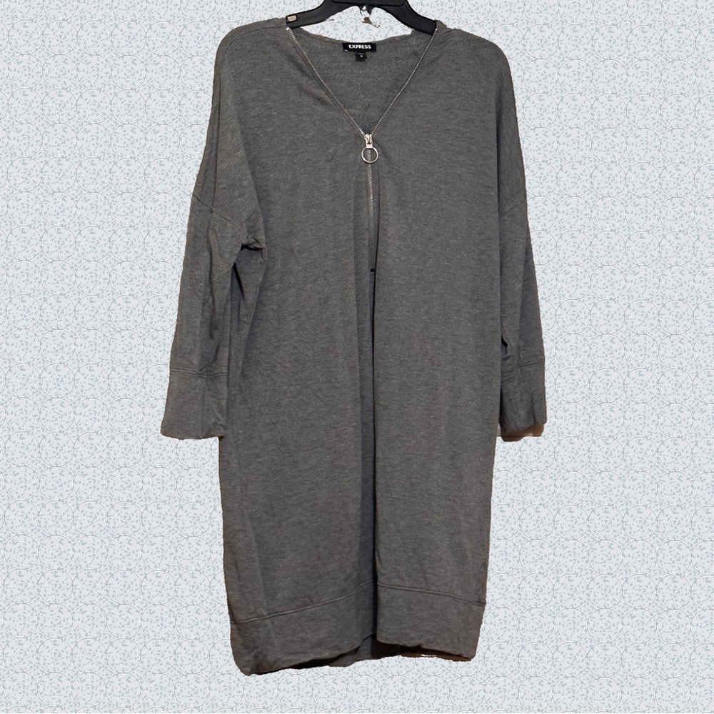 Grey sweatshirt dress
